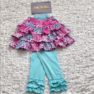 Kelly’s Kids Avery Triple Ruffle Skirt & Leggings